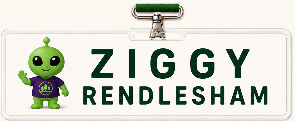 Ziggy Rendlesham name badge